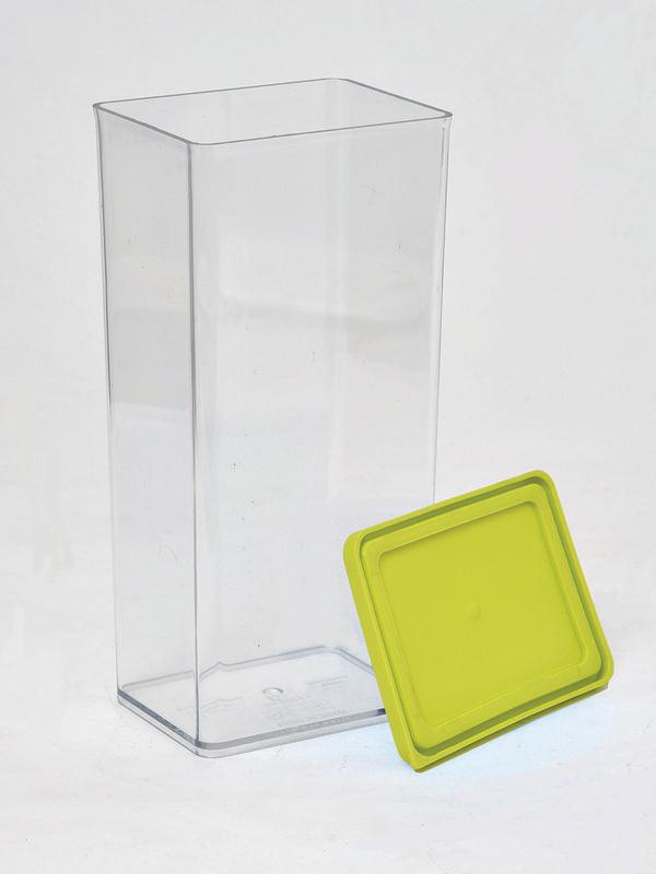 JVS Transparent 1225ml Containers GREEN 2 Pcs | Kitchen Storage