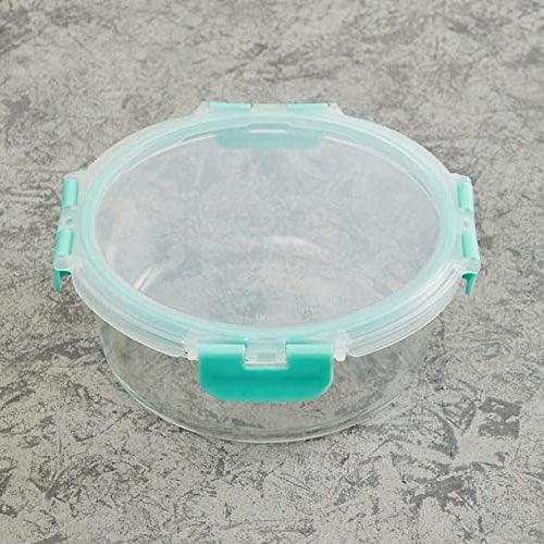 Smartserve Borosilicate Glass Lunch Box Single Container (Transparent, 240ml) | Food Container