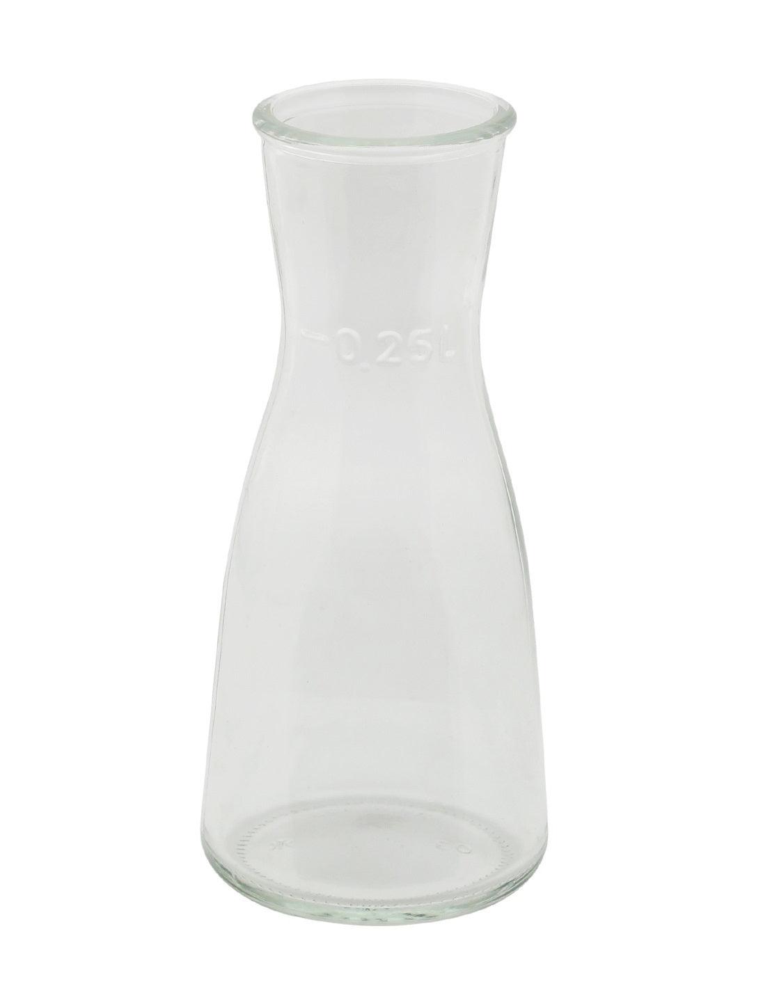 Uniglass Ossa Pitcher/Carafe/Water/Milk/Juice/Cocktail/Wine/Whiskey Decanter Glass Set, 250 ml, Set of 2, Transparent | Decanter