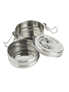 Smartserve Stainless Steel Containers with Locking Clip Tiffin Dabba, Set of 2 Containers | Food Container
