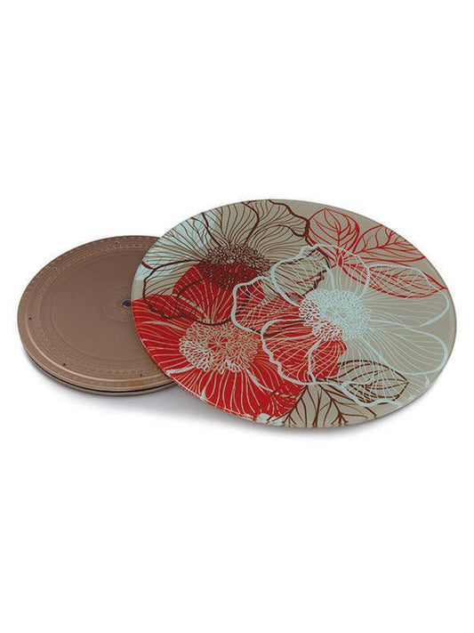 JVS Toughened Printed Lazy Susan 18" Blossom | Tableware