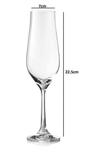 Load image into Gallery viewer, Bohemia Crystal Tulipa Champagne Flutes Glass Set, 170ml, Set of 6