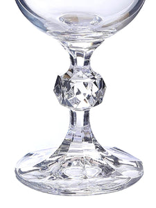 Bohemia Crystal Claudia Champagne Flute Drinking Glass 180ml Set of 6 pcs, Tranparent, Non Lead Crystal | Champagne Flute