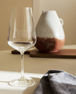 Bohemia Crystal Sandra Red Wine Glass Set, 450ml, Set of 6, Transparent