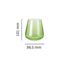 Load image into Gallery viewer, Whiskey Glass 400 ML Set of 6 Pcs, Full Green | Bohemia Crystal Siesta | Whiskey Glass