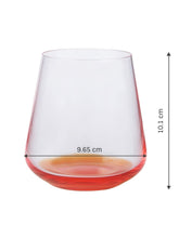 Load image into Gallery viewer, Whiskey Glass 400 ML Set of 6 Pcs, Orange Base | Bohemia Crystal Siesta | Whiskey Glass