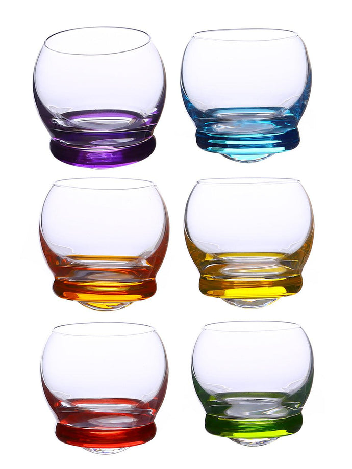 Bohemia Crystal Crazy Shot Glass Set, 60 ML, Set of 6 pcs | Shot Glass