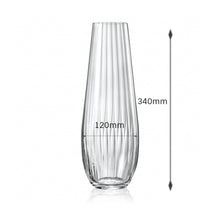 Load image into Gallery viewer, Bohemia Crystal Non lead Crystal Vase waterfall 340mm set of 1 pcs , Transparent | Vase