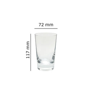 Bohemia Crystal Jive Transparent, Non Lead Crystal Water and Juice Glass, 250ml, Set of 6 Pieces | Juice & Water glass