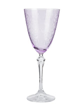 Load image into Gallery viewer, bohemia-crystal Eliezabeth Pantograph Red Wine Glass Set, 350ml, Set of 6, Purple