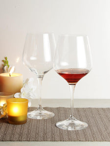 Bohemia Crystal Non Lead Crystal Rebecca Wine Glass 540 ML Set of 6 pcs, Transparent, Non Lead Crystal | Wine Glass