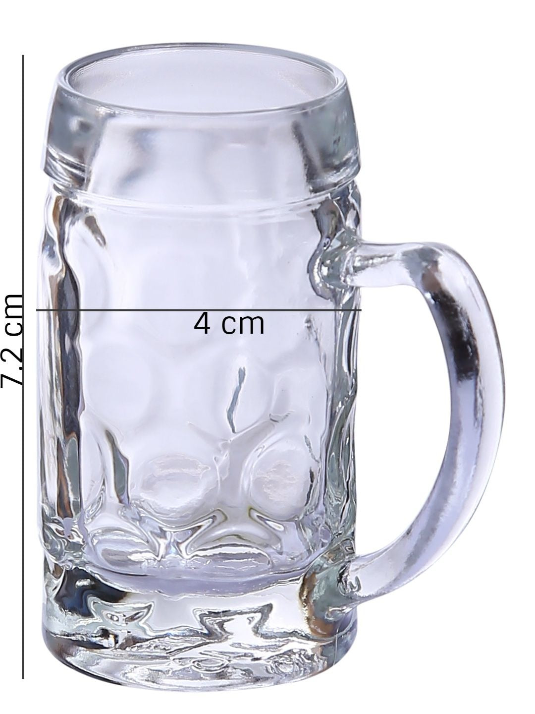 Oberglas Isar Beer Tasting Small Mugs 40 ML, Set of 3, Transparent