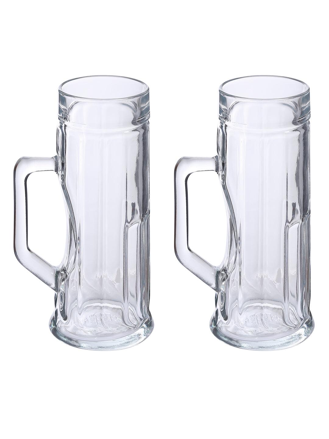 Oberglas Premium Ribbed Beer Mug 550 ML Set of 2pcs | Beer Mug