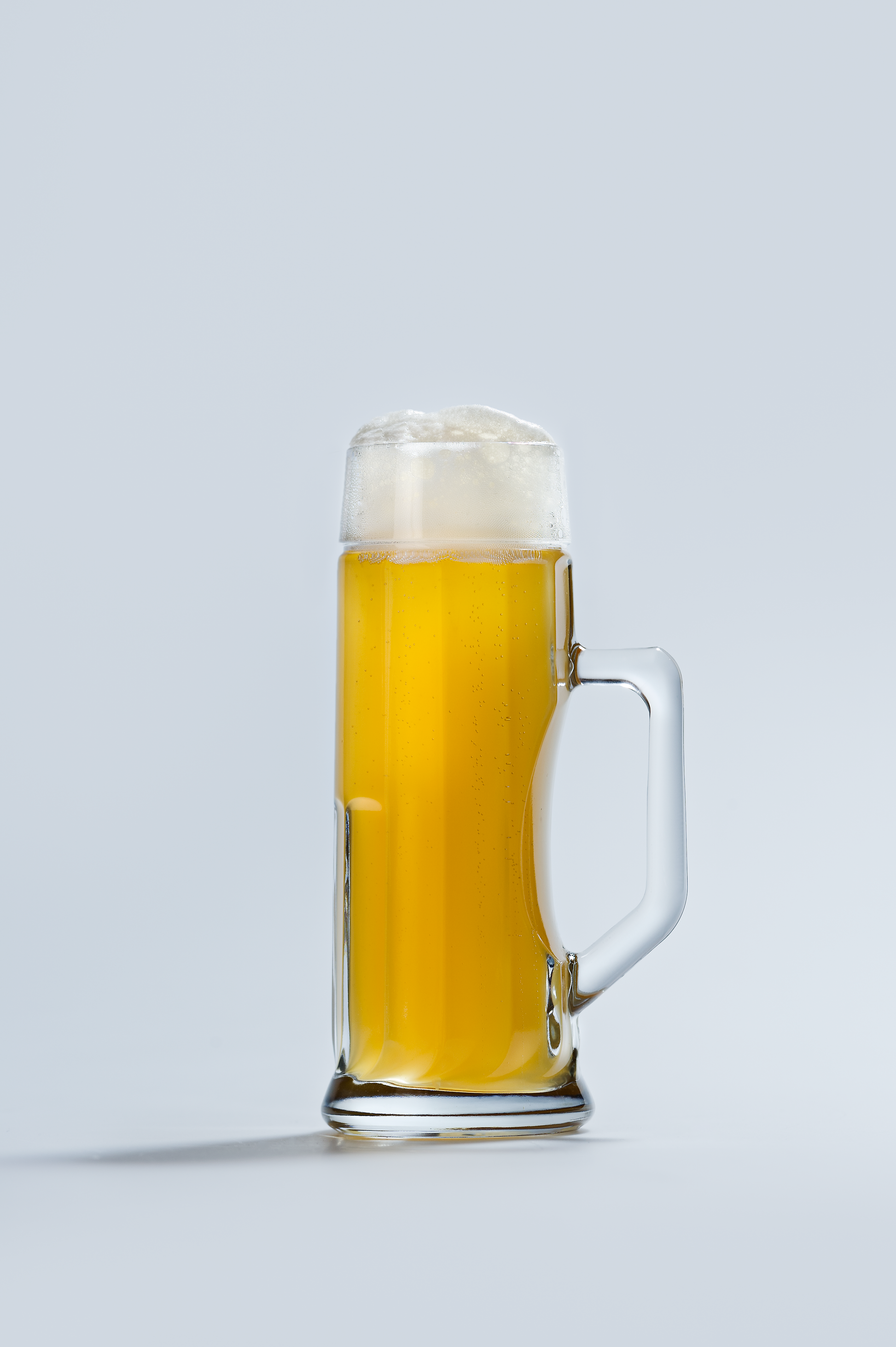 Polish Raised Bands Beer Mug - Premium glassware for beer and other beverages.
