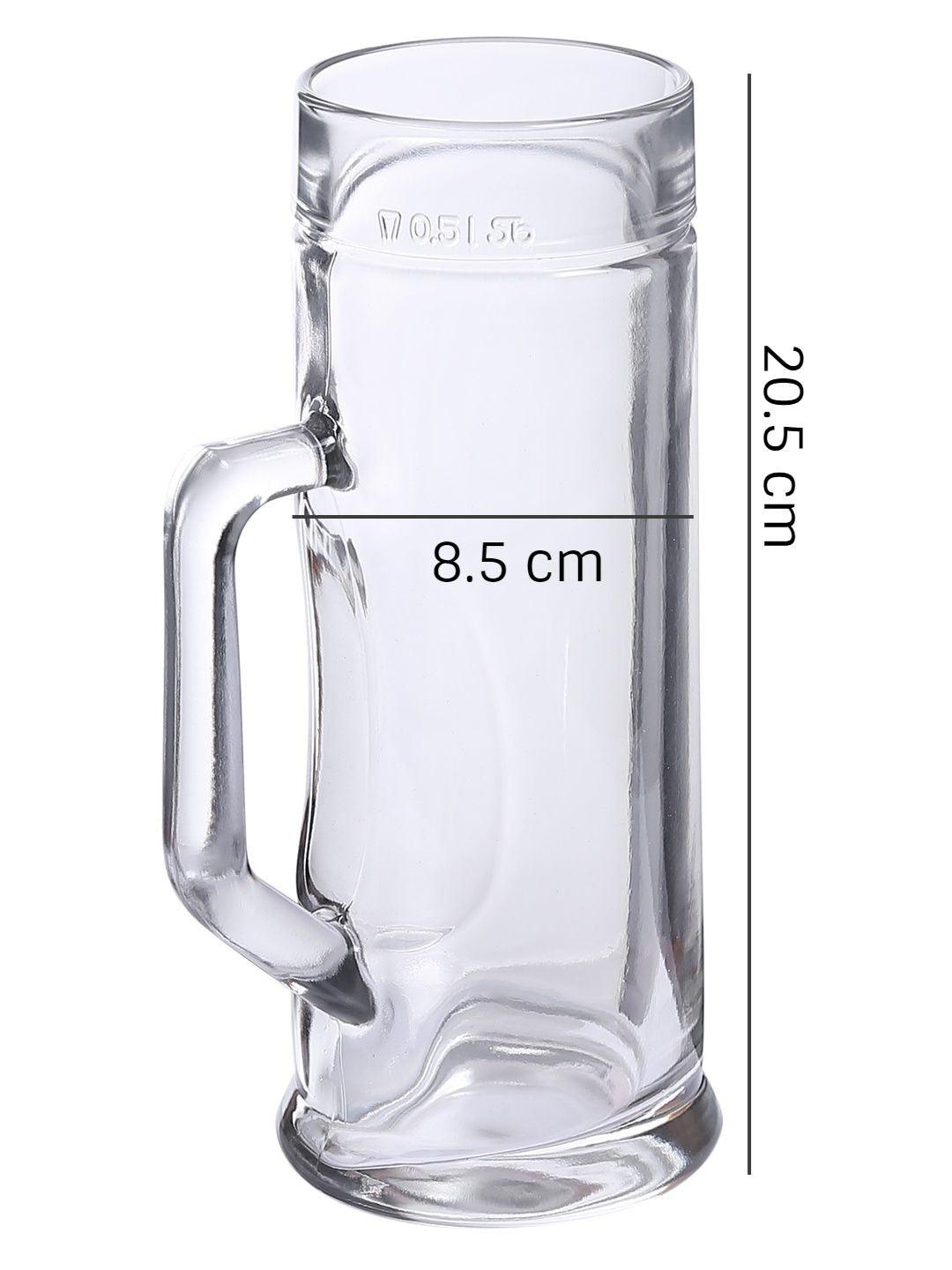 Oberglas Premium Plain Beer Mug 550 ML Set of 2 pcs | Beer Mug