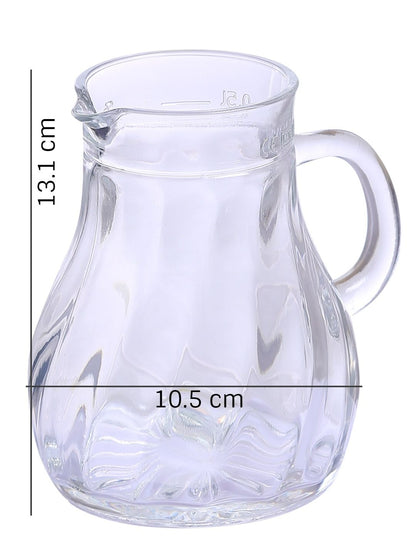 Oberglas Salzburg Imported Carafe/Pitcher/Water/Juice/Cocktail/Whiskey/Milk Glass Jug Set, 500ml, Set of 2