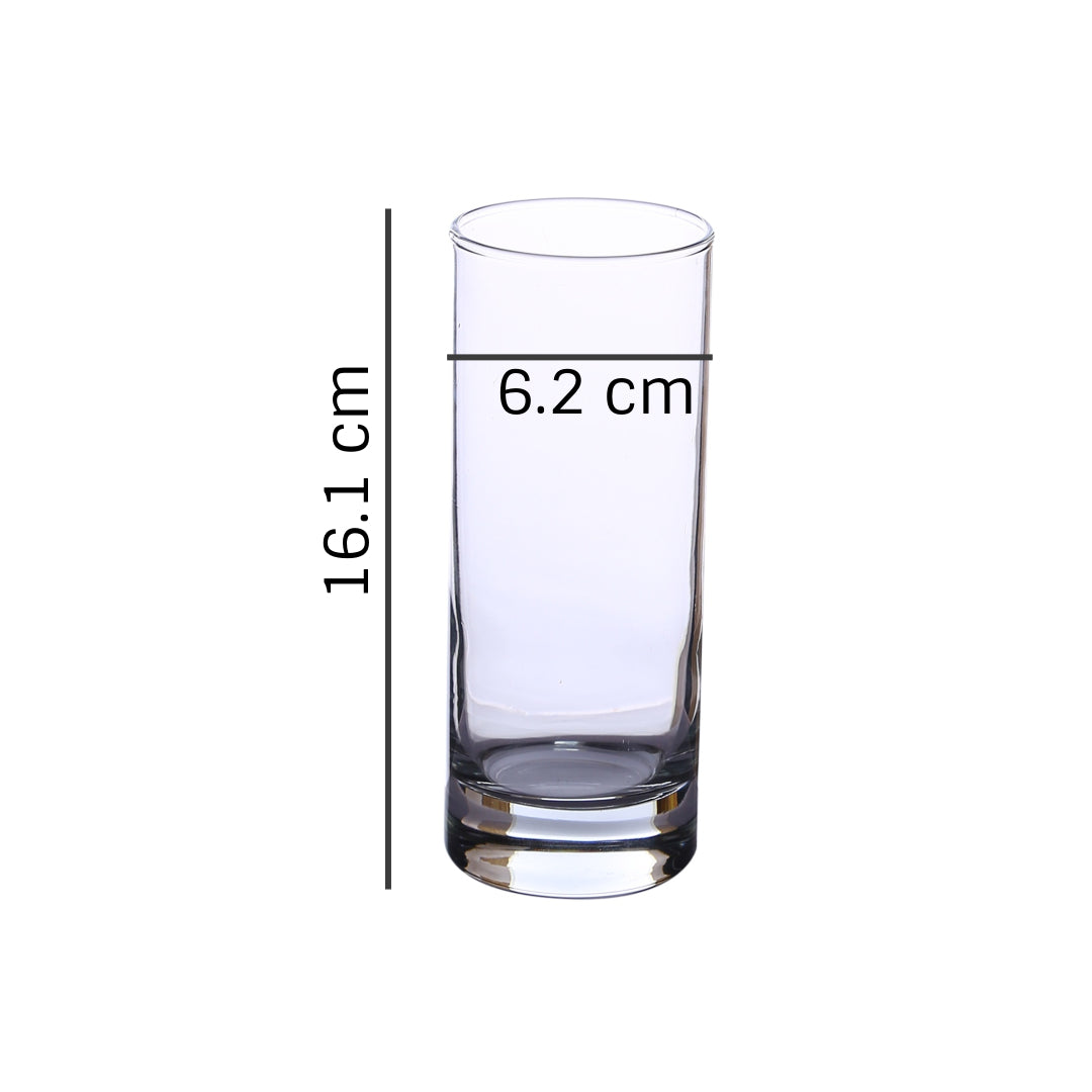 Dimensions of Summit Highball Glass Set - Elevate your drink service.