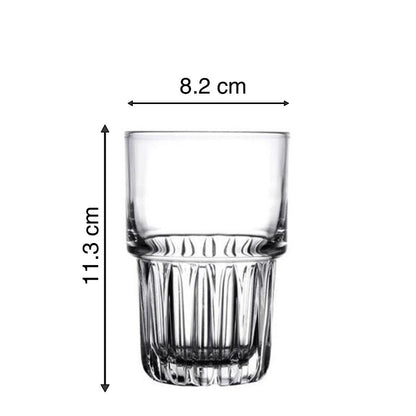 Dimensions of Sophisticated Beverage Glasses - Perfect for any occasion.