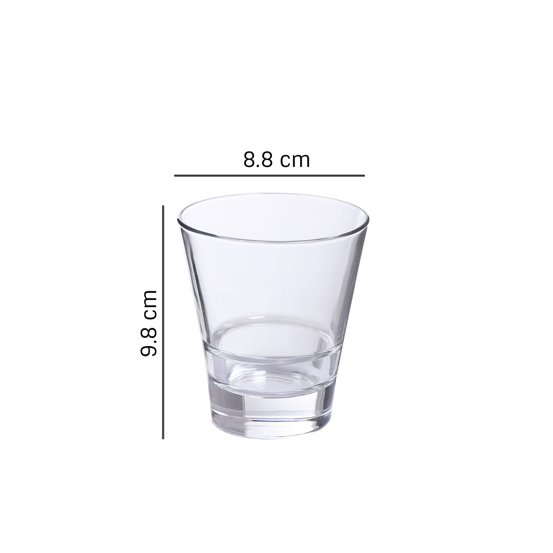 Uniglass Oxford Whiskey Glass Set, 255ml