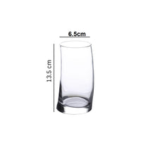 Load image into Gallery viewer, Uniglass Surf Tall Cocktail/Juice/Beer/Coffee/Vodka/Mocktail Glasses Set (Transparent, 385ml)