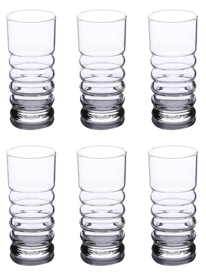 Juice Glass Set - Uniglass Twist Highball 365 ML Set of 6 pcs | Water