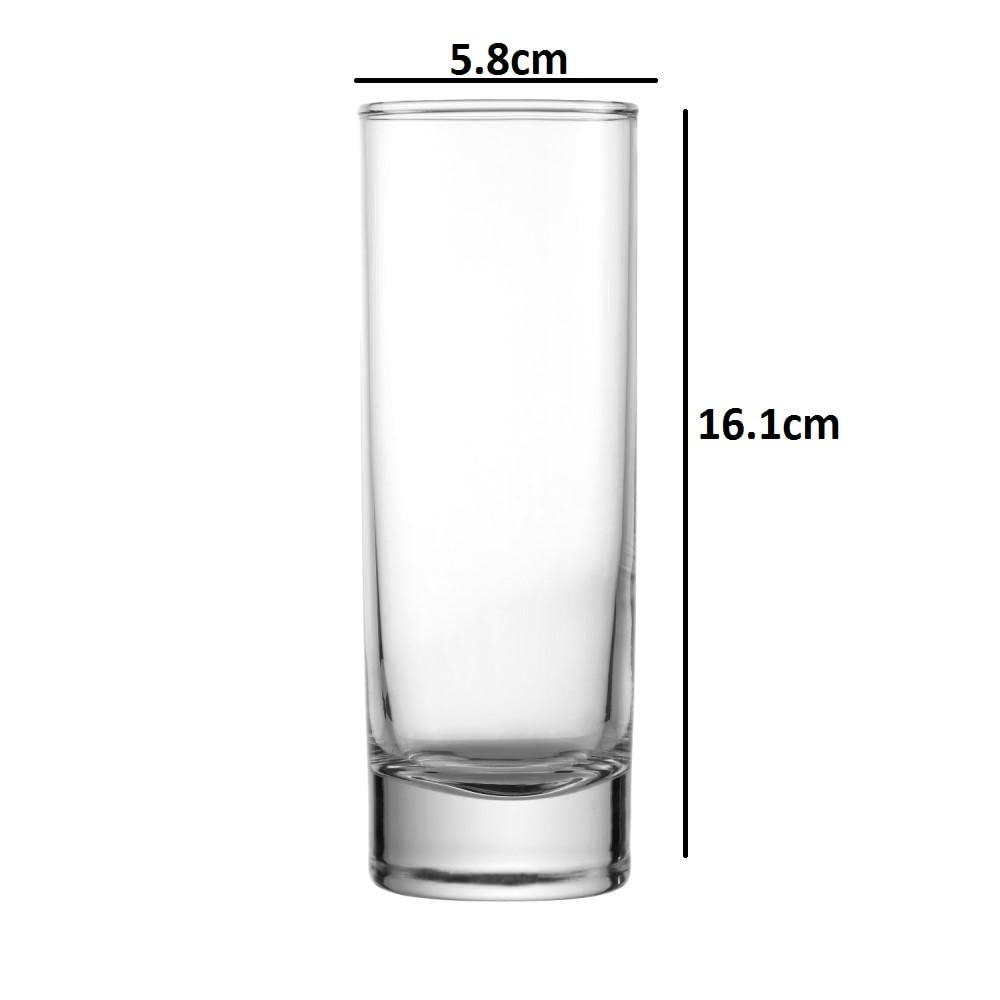 Smartserve Classico Tall Water/Juice Glass Set, 275ml, Set of 6 | Water & Juice Glass