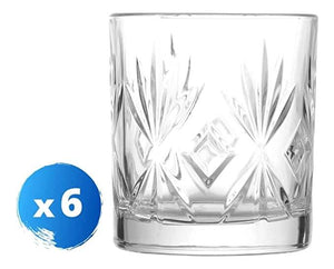 Smartserve Royal Whiskey Glass Set, 305ml, Set of 6 | Whiskey