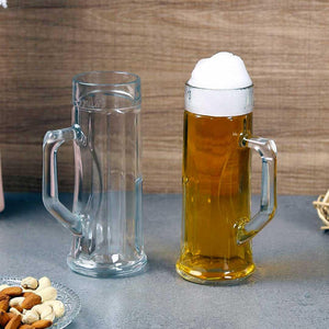 Oberglas Premium Ribbed Beer Mug 550 ML Set of 2pcs | Beer Mug