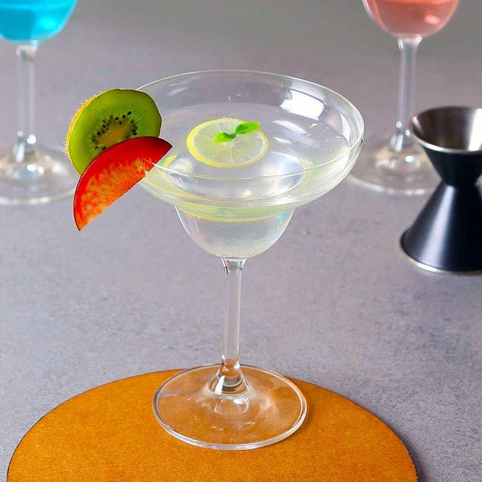 Bohemia Crystal Bar Margarita Glass Set, 350ml, Set of 4pcs, Transparent, Non Lead Crystal Glass | Margarita Glass