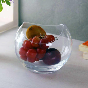Bohemia Crystal Gandola Bowl Glass Set, 175mm, Set of 1pcs, Transparent, Non Lead Crystal Glass | Bowl