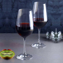 Load image into Gallery viewer, Bohemia Crystal Waterfall Wine Glass Set, 550ml, Set of 6pcs, Transparent, Non Lead Crystal Glass | Wine Glass