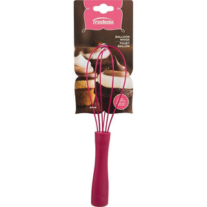 Trudeau Balloon Silicone Whisk, Pink | Bakeware