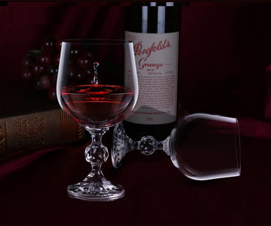 Bohemia Crystal Claudia Wine Glass 230ml, Set of 6, Transparent