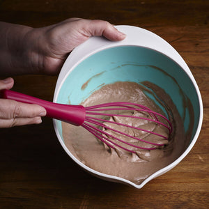 Trudeau Balloon Silicone Whisk, Pink | Bakeware