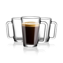 Load image into Gallery viewer, Uniglass Angeles Glass Coffee Mug Set, 260ml, Set of 6, Clear | Coffee Mug