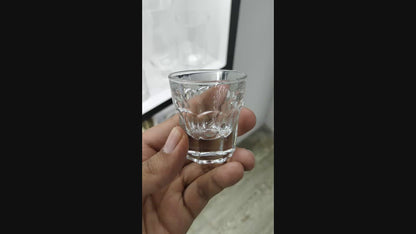 Uniglass Marocco Imported Vodka/Tequila Glass Set, 30ml, Set of 6, Small