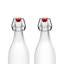 Load image into Gallery viewer, Smartserve Flip Top Glass Water Bottle, 1000 ML Set of 1 pcs | Bottle
