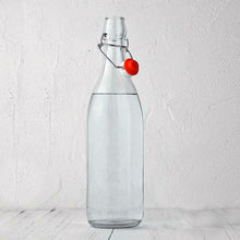Load image into Gallery viewer, Smartserve Flip Top Glass Water Bottle, 1000 ML Set of 1 pcs | Bottle