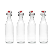 Load image into Gallery viewer, Smartserve Flip Top Glass Water Bottle, 1000 ML Set of 1 pcs | Bottle