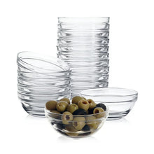 Load image into Gallery viewer, Uniglass Stackable Chutney Glass Bowls Set, 75ml, Set of 6, Transparent | Bowl