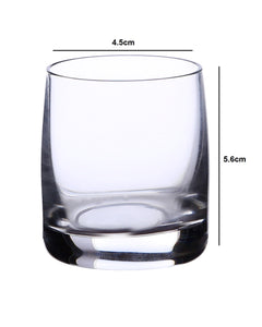 Bohemia Crystal Ideal Vodka & Tequila Shot Glass Set, 60ml, Set of 6, Clear