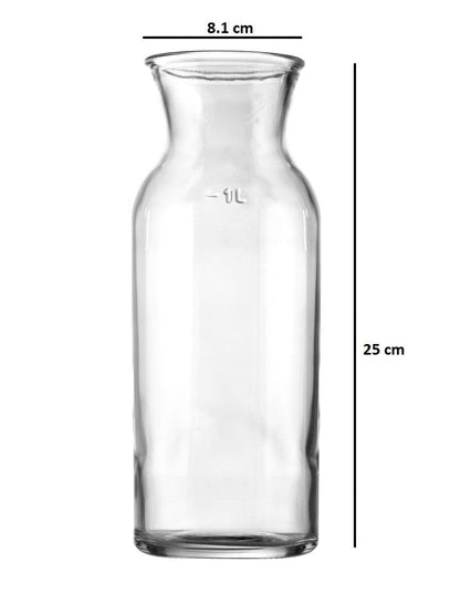 Uniglass Athos Decanter Glass, 1 Litre (1000ml), Transparent | Decanter