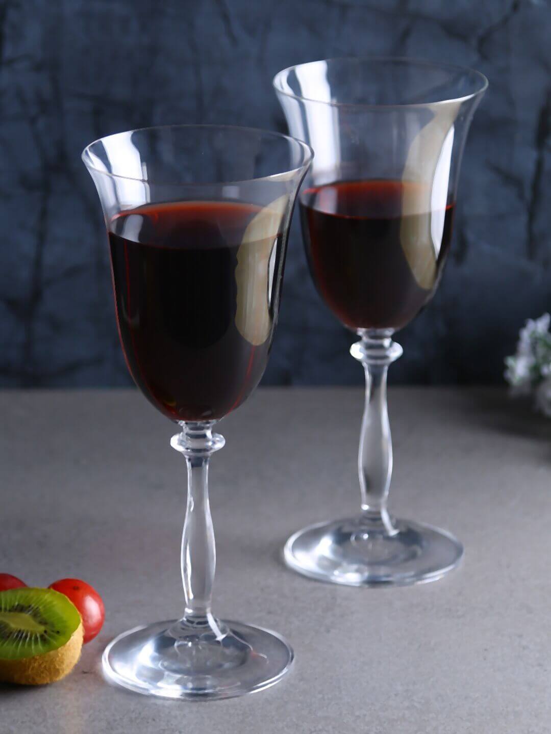 Bohemia Crystal Angela Wine Glass Set, 350ml, Set of 6pcs, Transparent, Non Lead Crystal Glass | Wine Glass