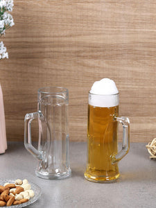 Oberglas Premium Ribbed Beer Mug 330 ML Set of 2pcs | Beer Mug