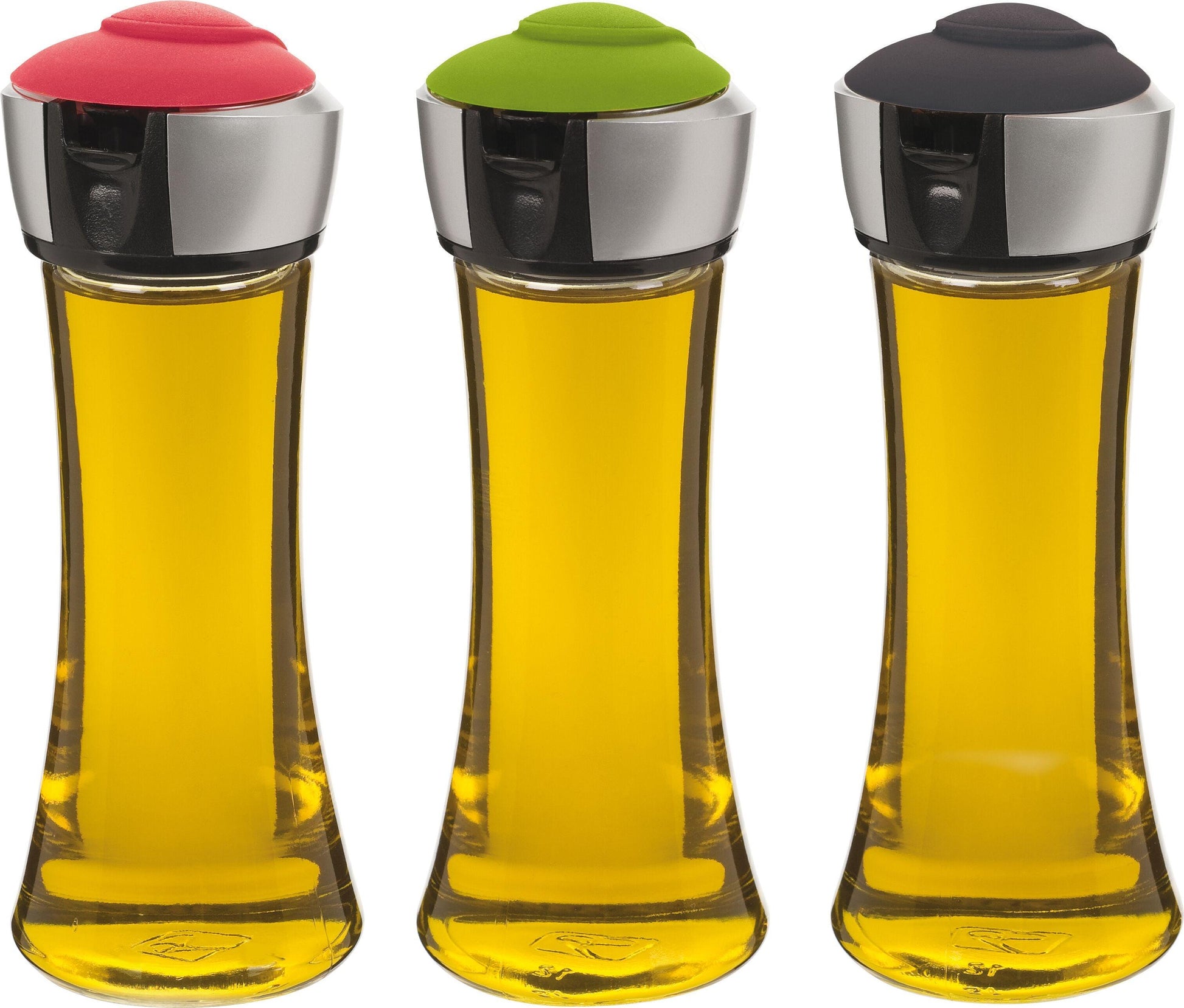 Trudeau Pop Oil Or Vinegar Bottle, Set Of 3, 200 ml | Jars & Containers