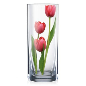 Bohemia Crystal Vase Vase Set, 260mm, Set of 1pcs, Transparent, Non Lead Crystal Glass | Vase