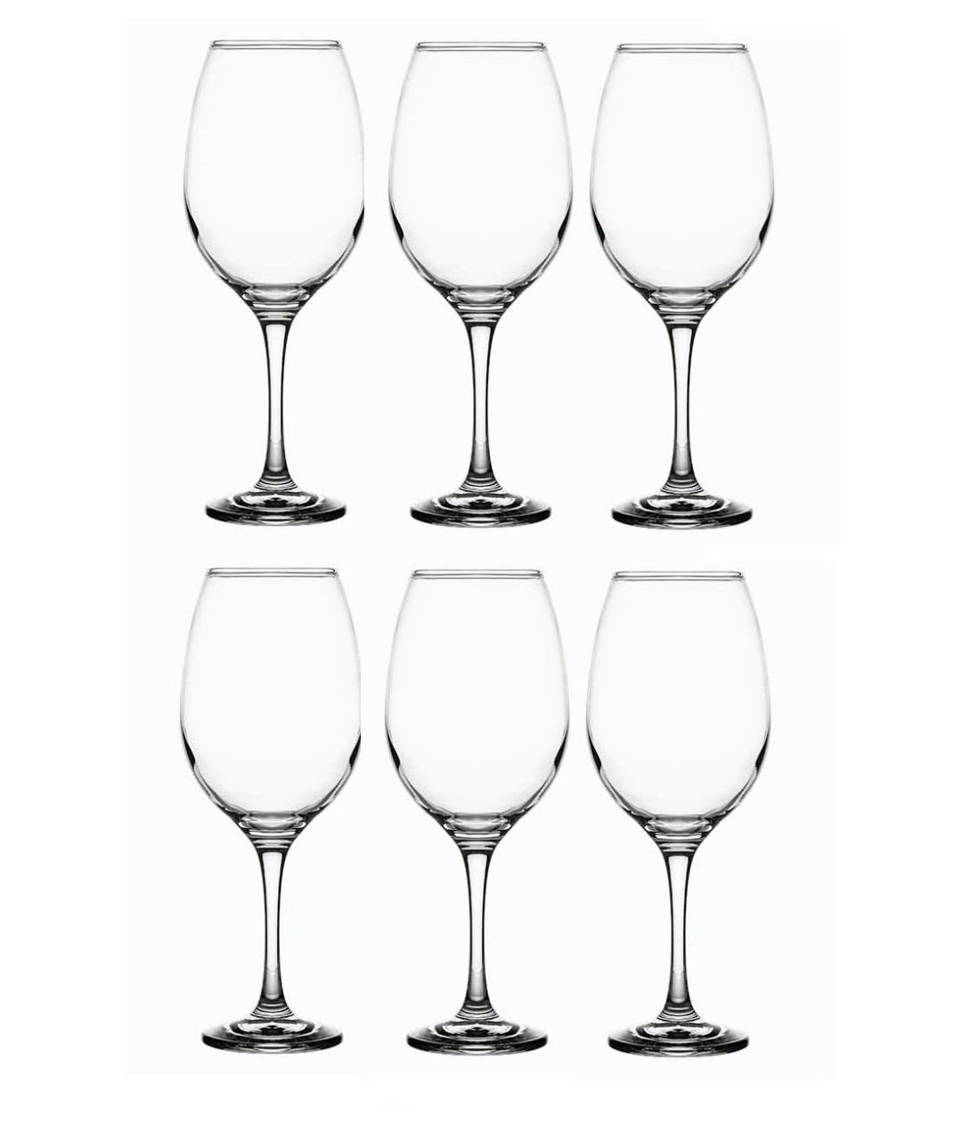 Smartserve Queen Imported Red/White Wine Glass Set, 360ml, Set of 6, Gift Box