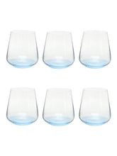 Load image into Gallery viewer, Whiskey Glass 400 ML Set of 6 Pcs, Blue Base | Bohemia Crystal Siesta | Whiskey Glass