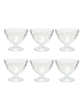 Load image into Gallery viewer, Uniglass Quartz Dessert Glass Bowls Set (Transparent, 375ml) -Set of 6 | Bowl